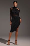 Ginevra Midi Dress - Stretchy Fit - Flattering Silhouette - Versatile - True To Size - Model Stats For Reference