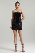 Serafina Strapless Sequin Mini Dress - Spotlight-Worthy - Glamorous Sequin Detailing - Flattering Body-Hugging Fit