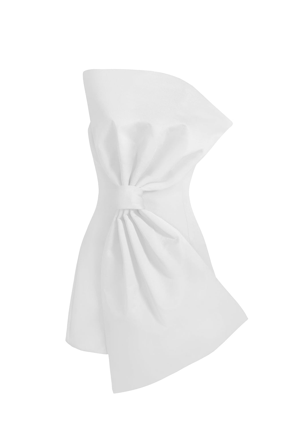 Giannina Mini Dress - Sleeveless - Irregular Silhouette - Bow Detailing - Flattering Fit Feel