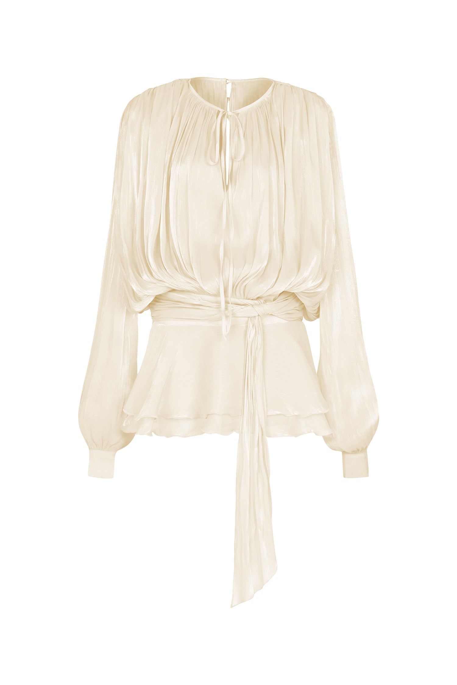 Mallory Mini Dress - Flounce - Long Sleeves - Hollow Out Detailing - Soft & Lightweight Fabric - Versatile - modified image