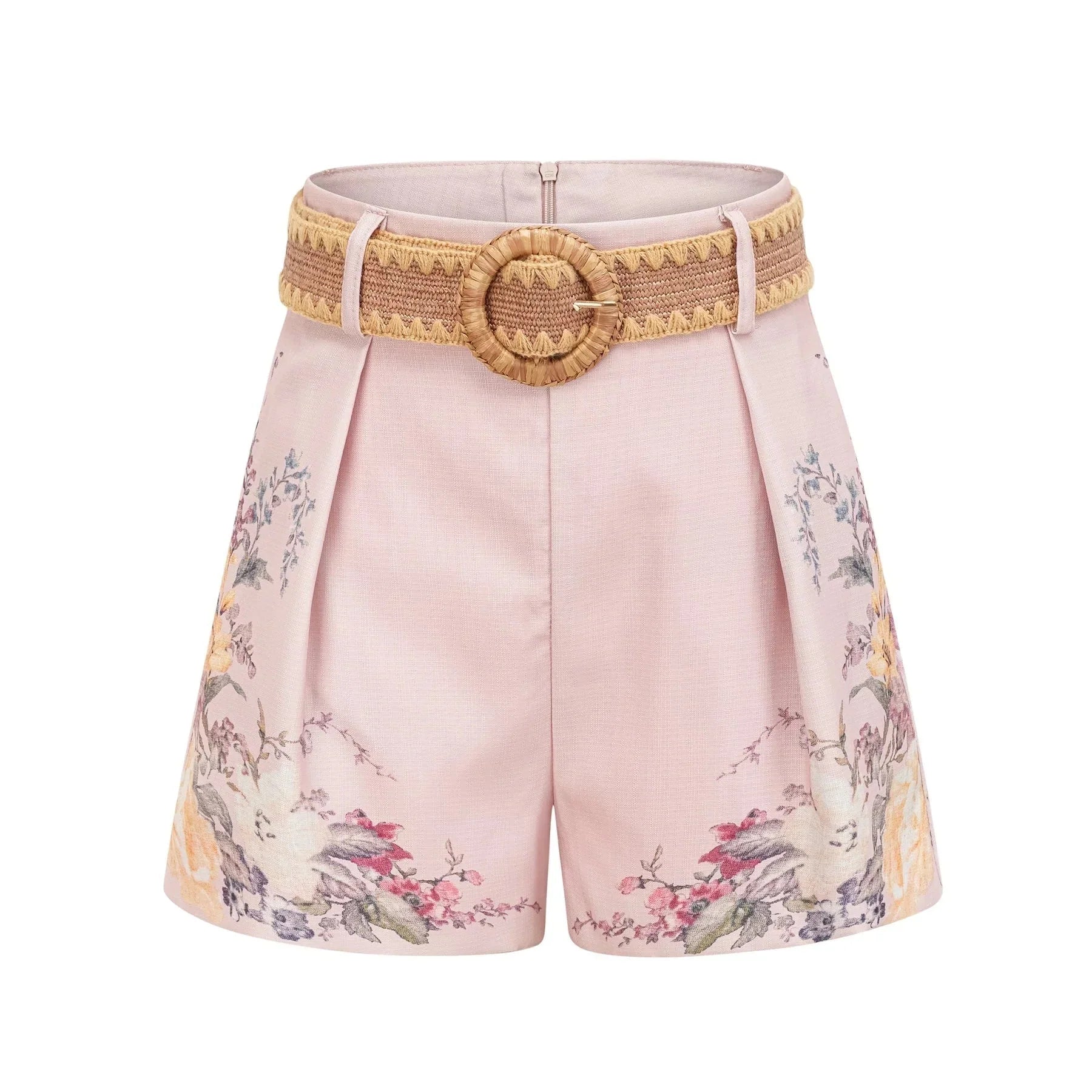 Adalyn Shirt & Shorts - Puff Sleeves - High Neck - Placement - Elastic Waistband