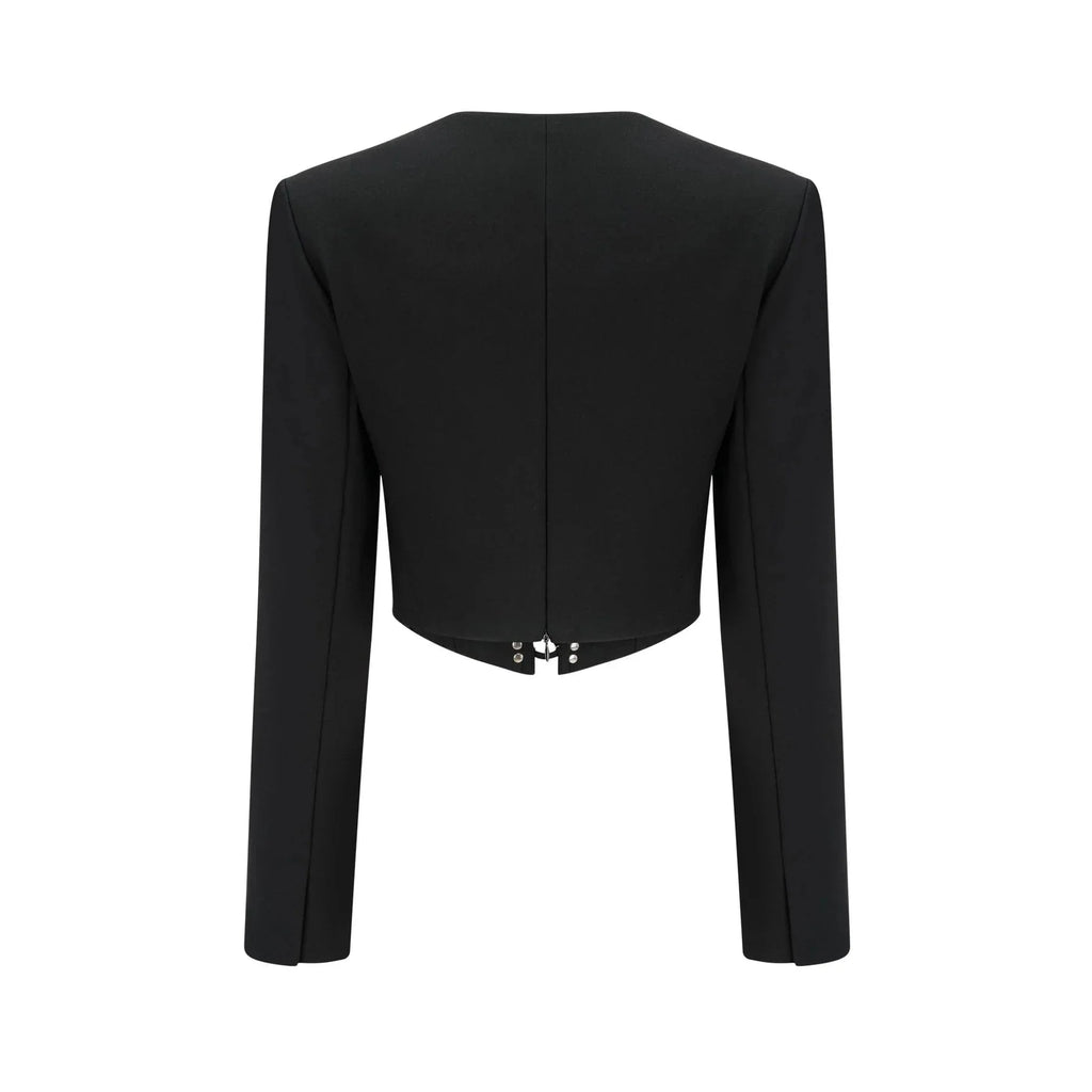 Adelaide Jacket - Corset Style - Long Sleeves - Lace - Up Fastening - Cropped Design