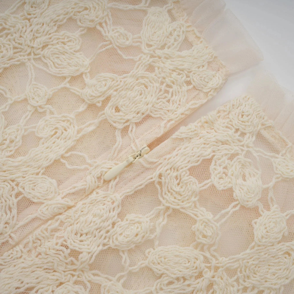 Adelaide Maxi Dress Floral - Embroidered Tulle & Ruffles