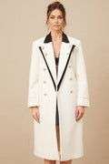 Adelyn Blazer - Timeless Design - Color - Blocked Style - Tone Buttons - Double - Breasted