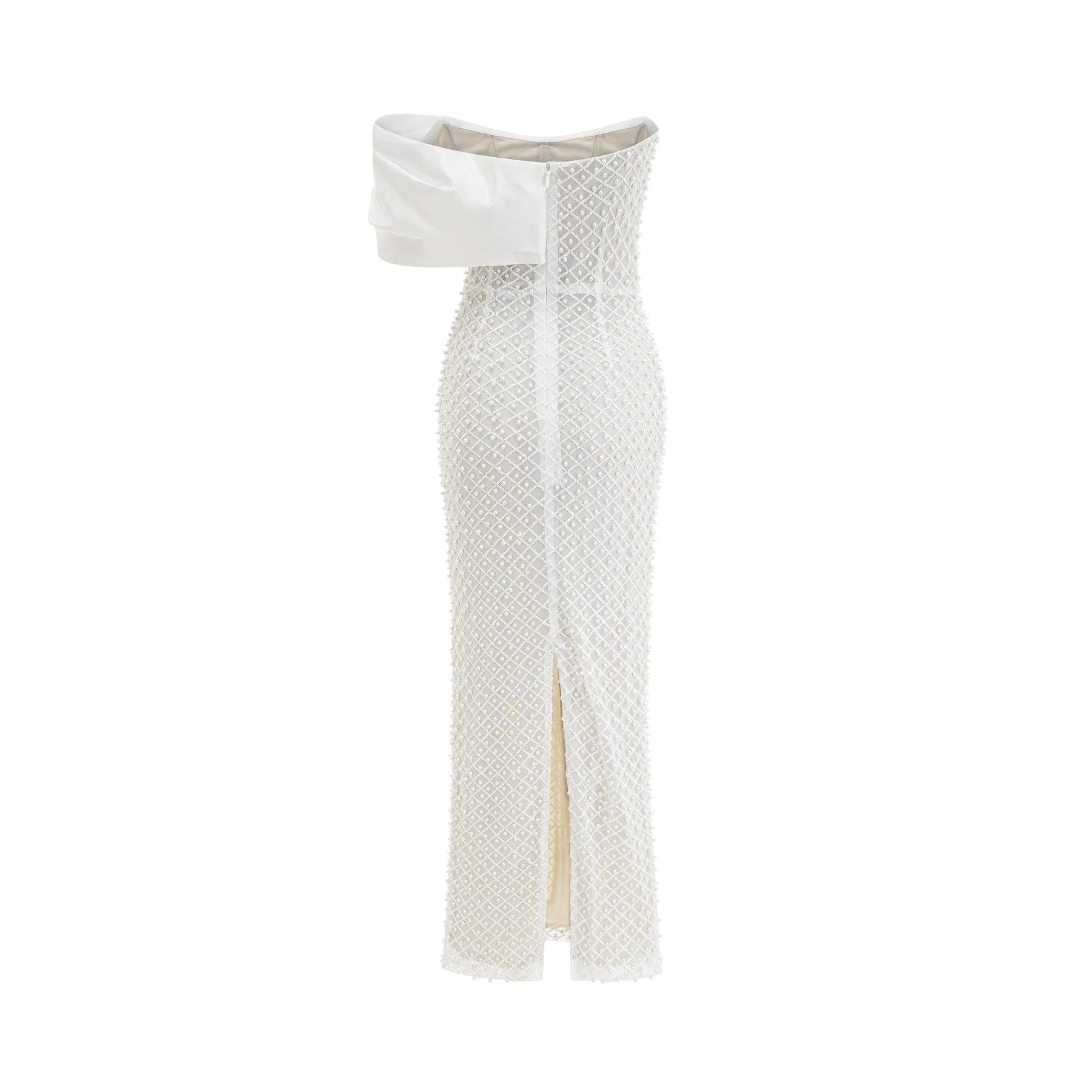 Agata Dress - Off - Shoulder - Midi - Embellished