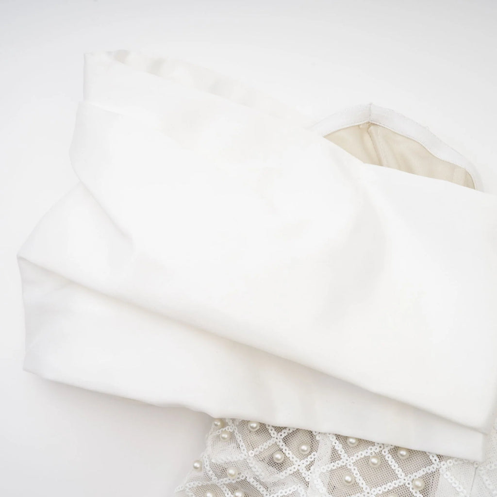 Agata Dress - Off - Shoulder - Midi - Embellished