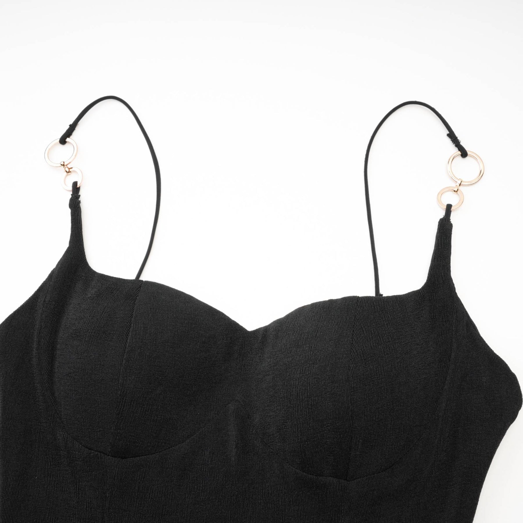 Ailbhe Bustier Maxi Dress - Spaghetti Straps - Back Slit - Bodycon Fit