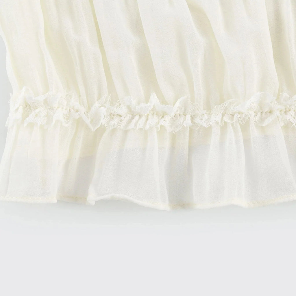 Alba Skirt & Top Set - Sleeveless Halterneck Open Back Pleated Ruffled Floor Length