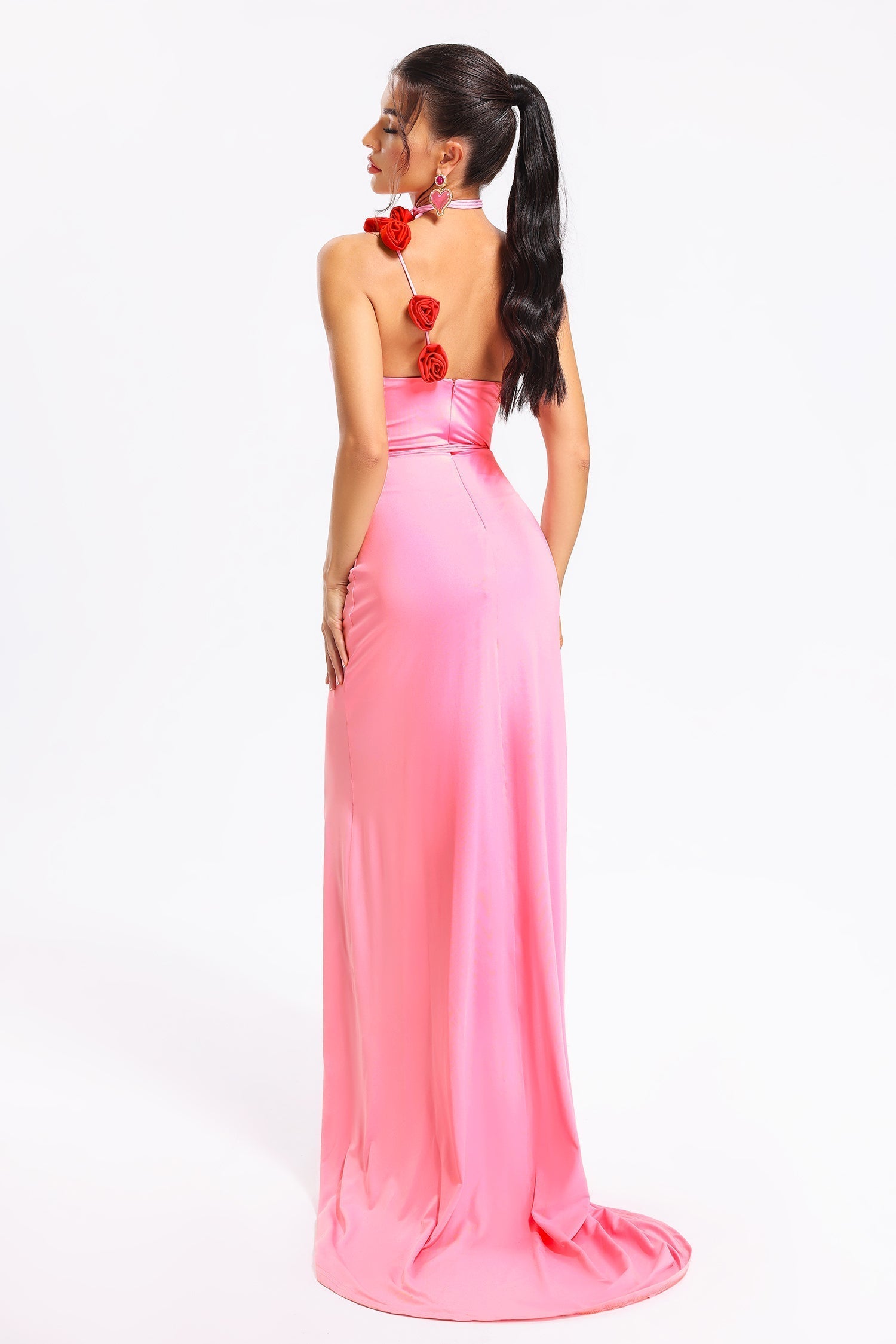 Alessandra Pink One-Shoulder Formal Dress