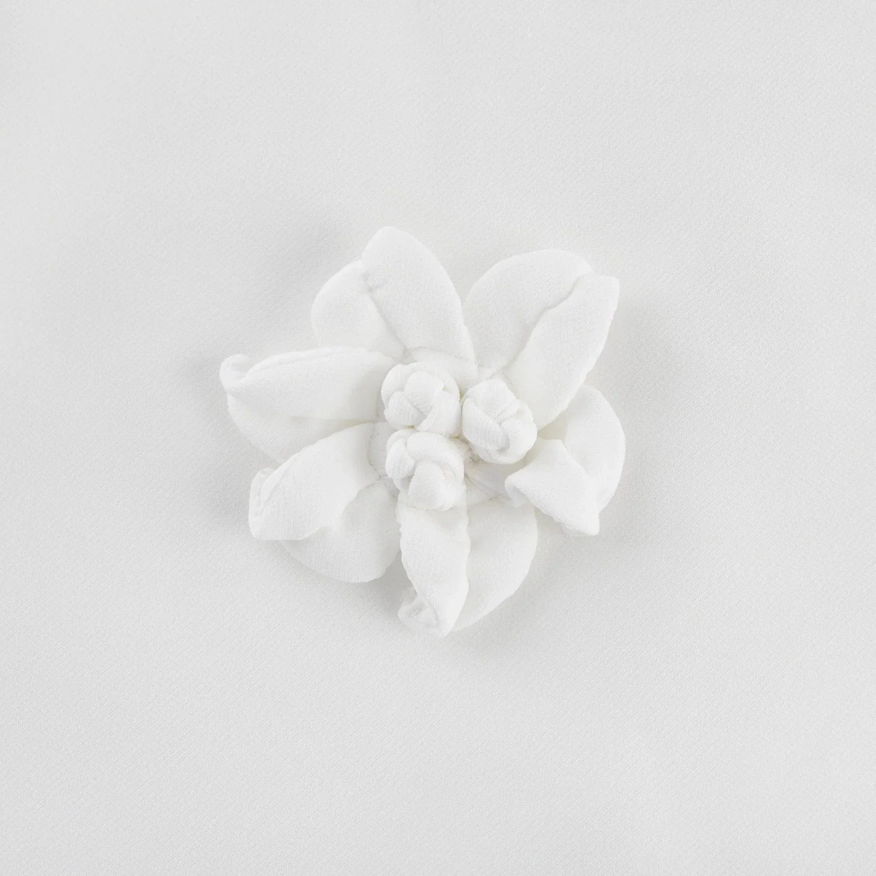 Alessandra White Mini Dress - Sleeveless Square Neck - Faux - Flower Embellishment - Flared Skirt - Rear Zip Fastening
