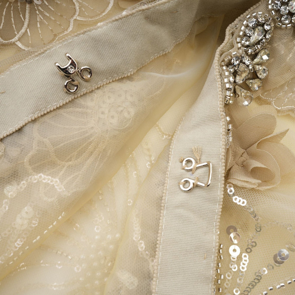 Alexa Jacket – Long sleeves – Floral appliqué – Crystal embellishment