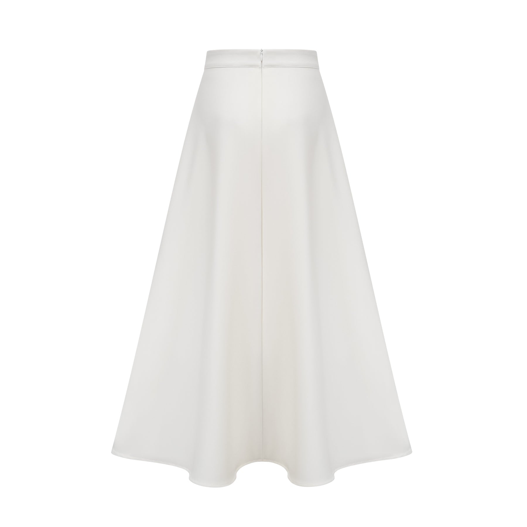 Alina Top & Skirt Set - Elegant 3D Petal Detailing - Flattering Flared Silhouette - Chic Midi Length - Stylish Rear Zip Fastening