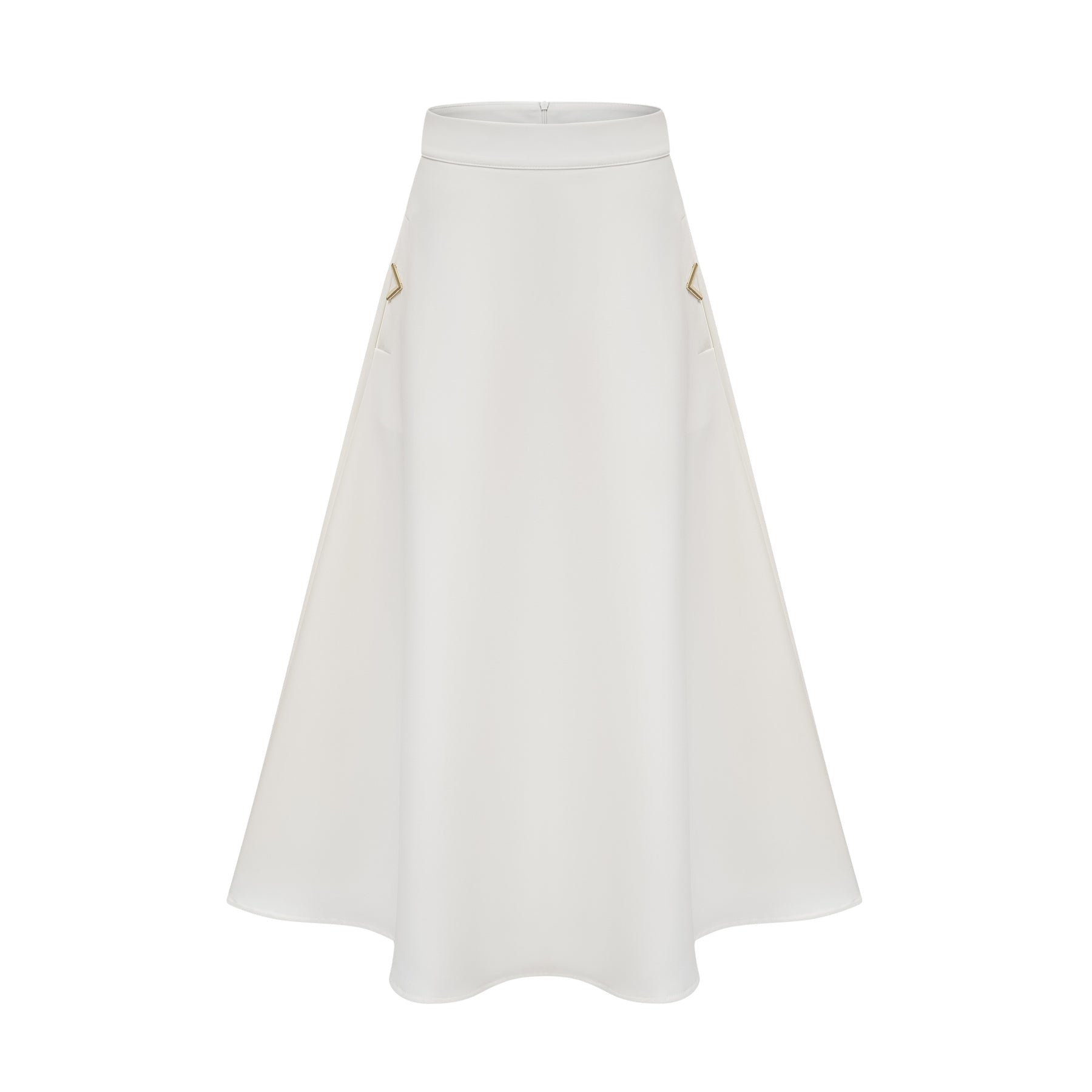Alina Top & Skirt Set - Elegant 3D Petal Detailing - Flattering Flared Silhouette - Chic Midi Length - Stylish Rear Zip Fastening