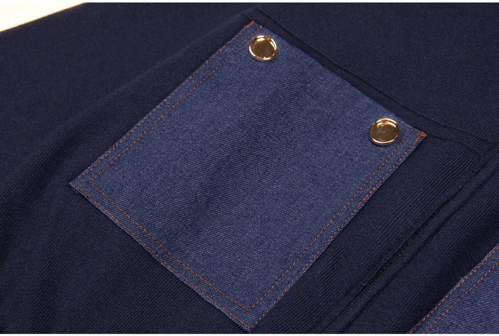 Amaya Cropped Zip - Up Jacket - Fitted with Contrasting Pockets and Ribbed Cuffs