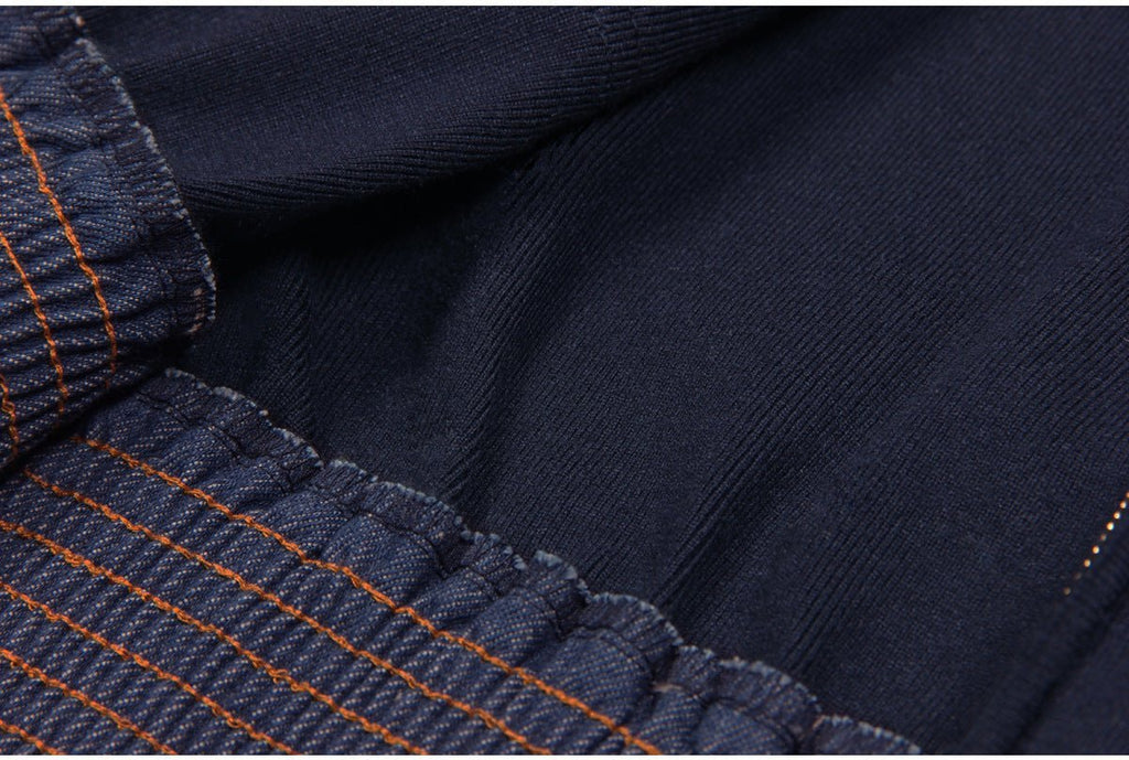 Amaya Cropped Zip - Up Jacket - Fitted with Contrasting Pockets and Ribbed Cuffs