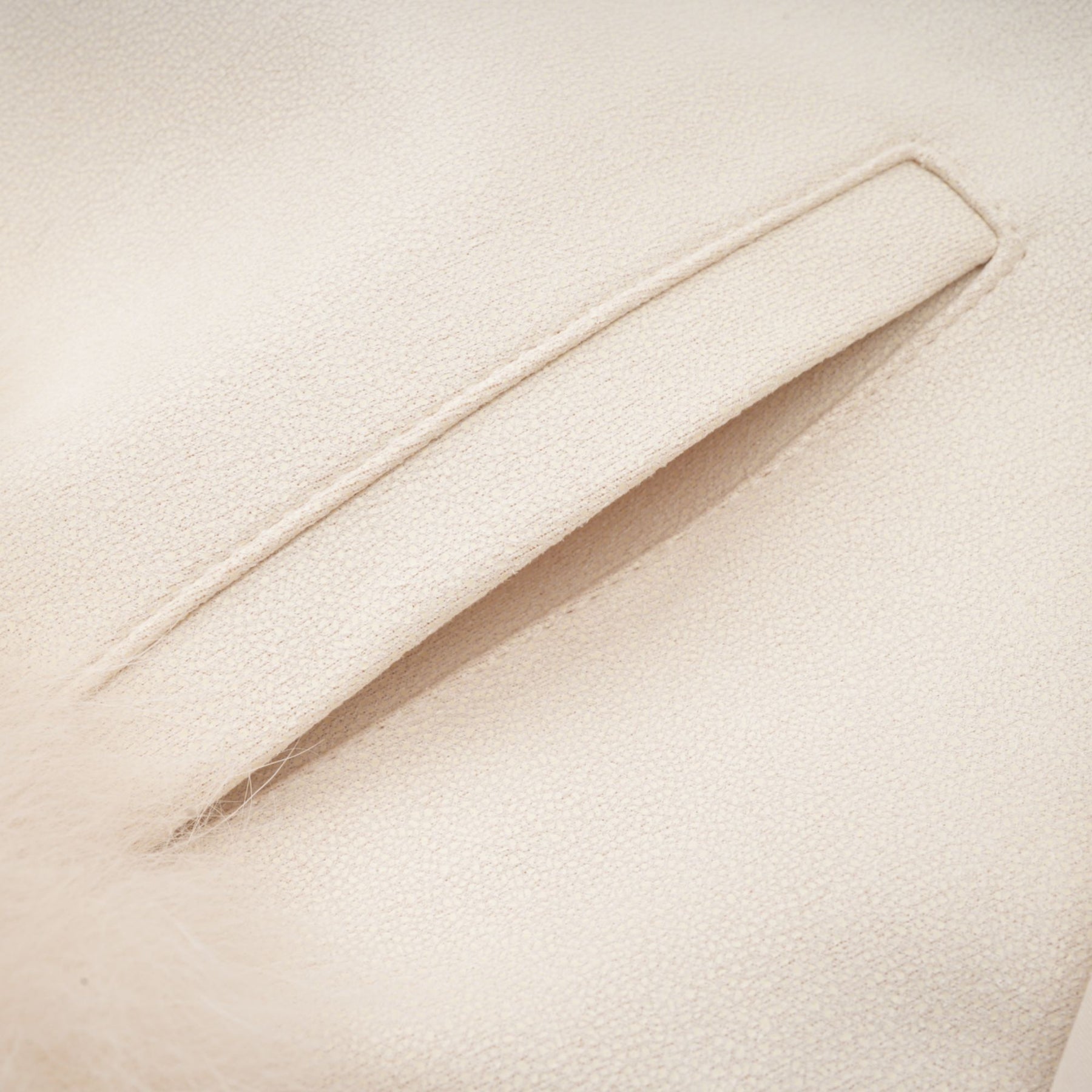 Amelia Coat - Lapel and Tied Neck - Raglan Sleeves - Padded Style - Cropped Length