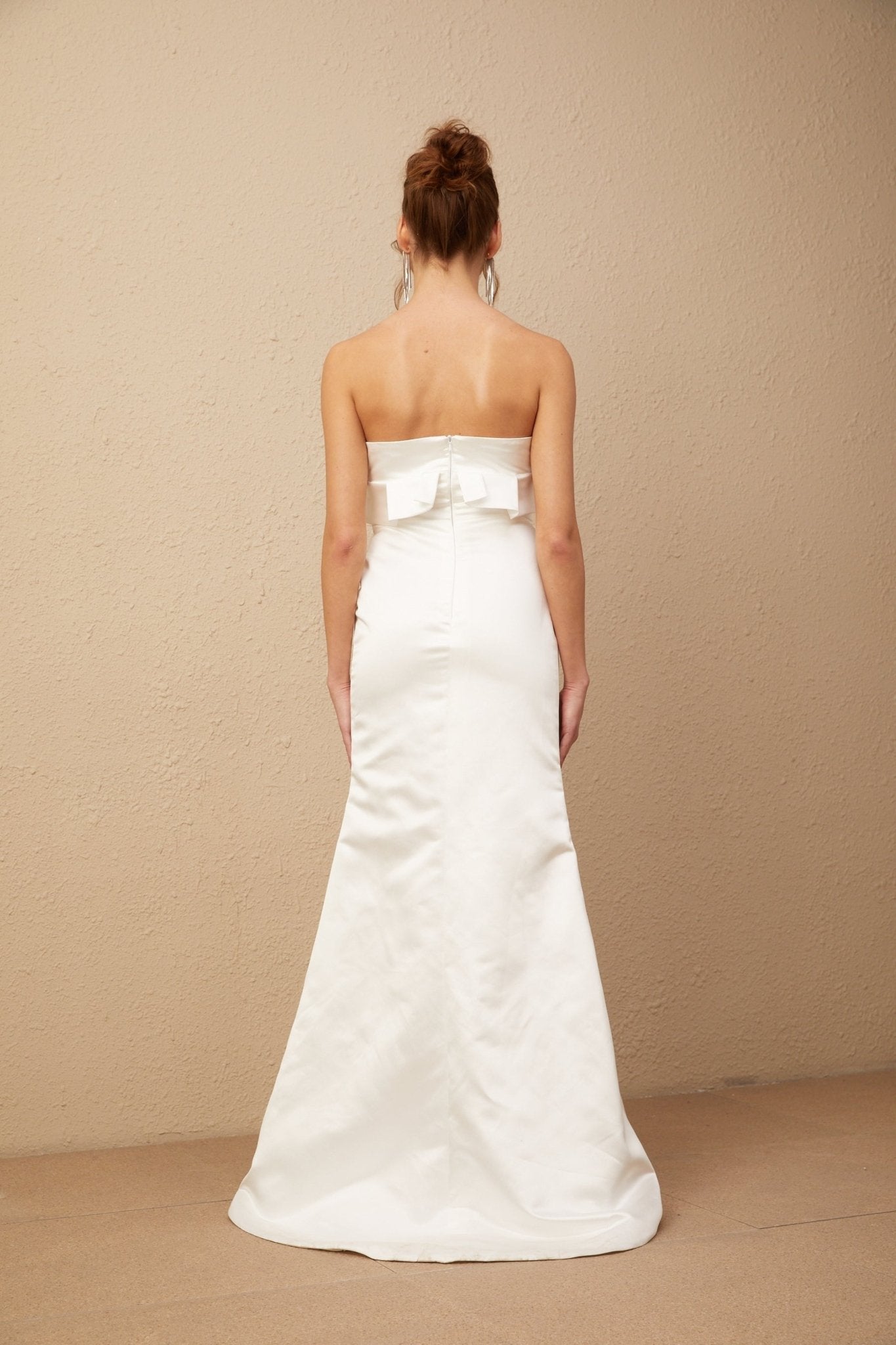 Amelia Maxi Dress - Off - the - Shoulder Design - High Slit - Floral Appliqué - Ruffle Detailing