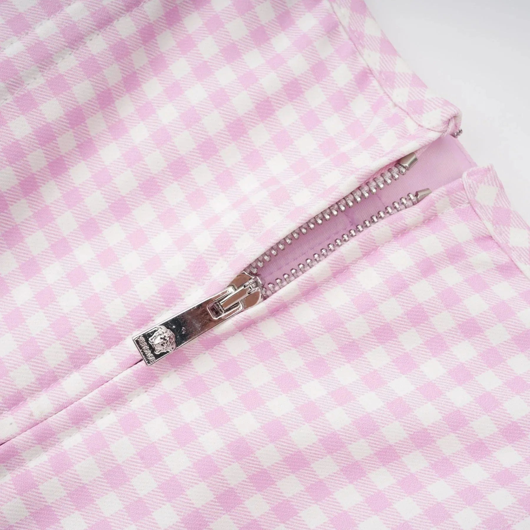 Amelia Virgin Wool Gingham Corset Top and Mini Skirt Set
