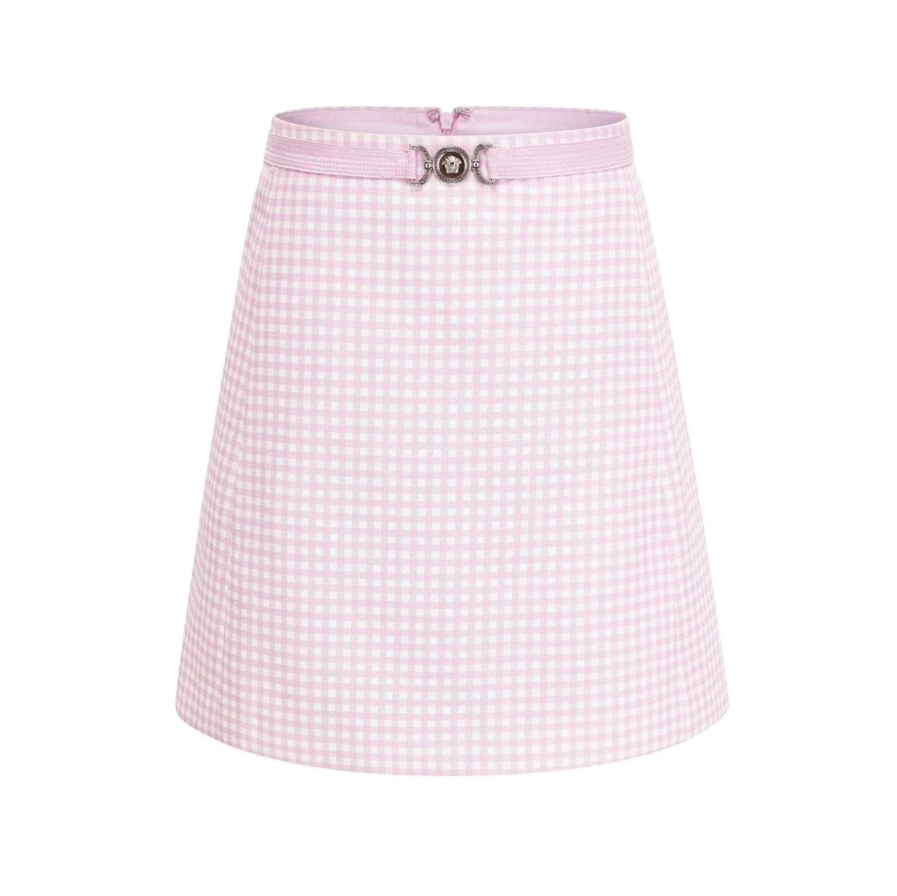 Amelia Virgin Wool Gingham Corset Top and Mini Skirt Set
