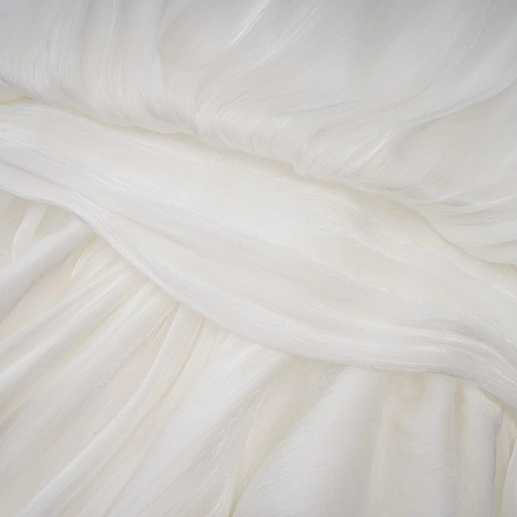 Antonina Mini Dress White Glitter Pleated Layered
