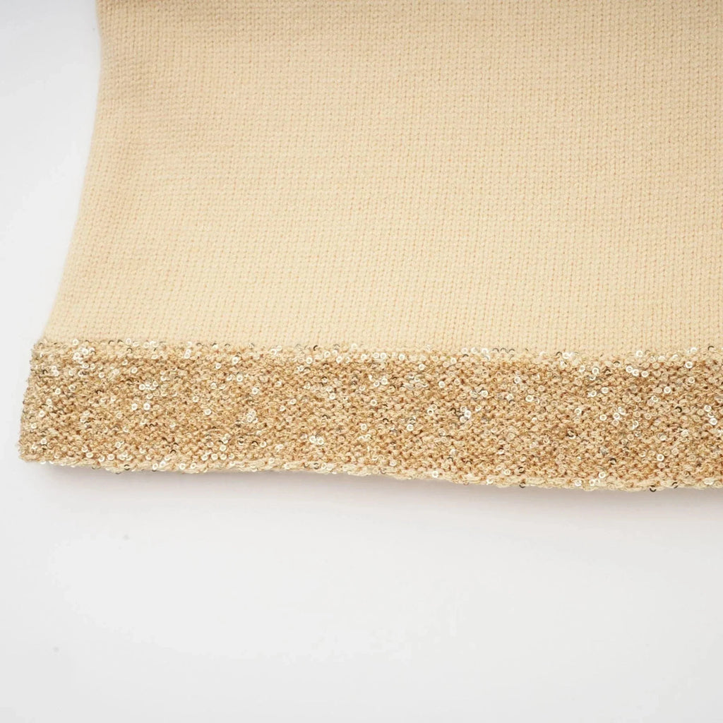 April Vest Top - U - neckline - Sleeveless - Sequined Embellishment
