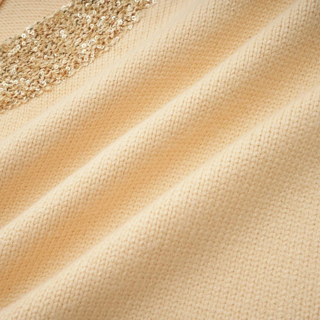 April Vest Top - U - neckline - Sleeveless - Sequined Embellishment
