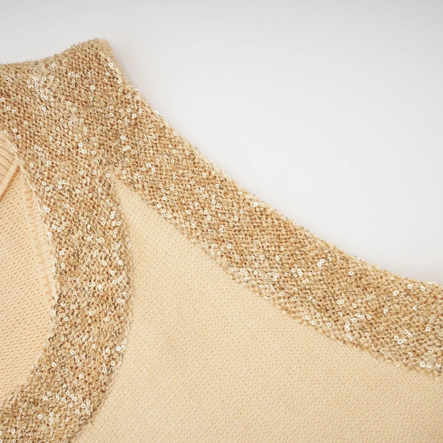 April Vest Top - U - neckline - Sleeveless - Sequined Embellishment