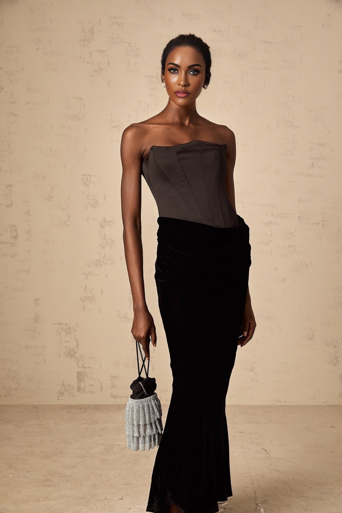 Artemide Maxi Dress - Off - Shoulder, Corset - Style, Ruched Detailing, Draped Detailing