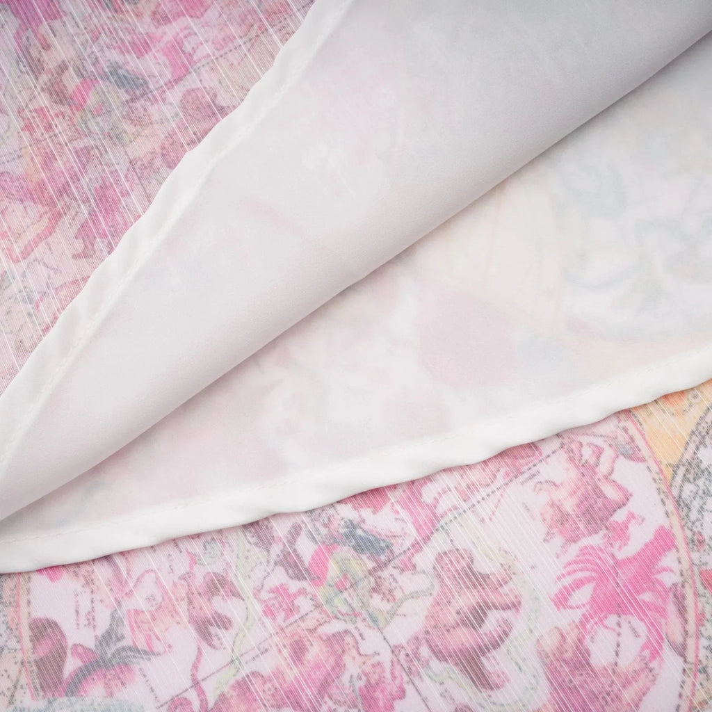 Assuntina Shirt & Skirt Set Pink Pattern - Print Calf Length