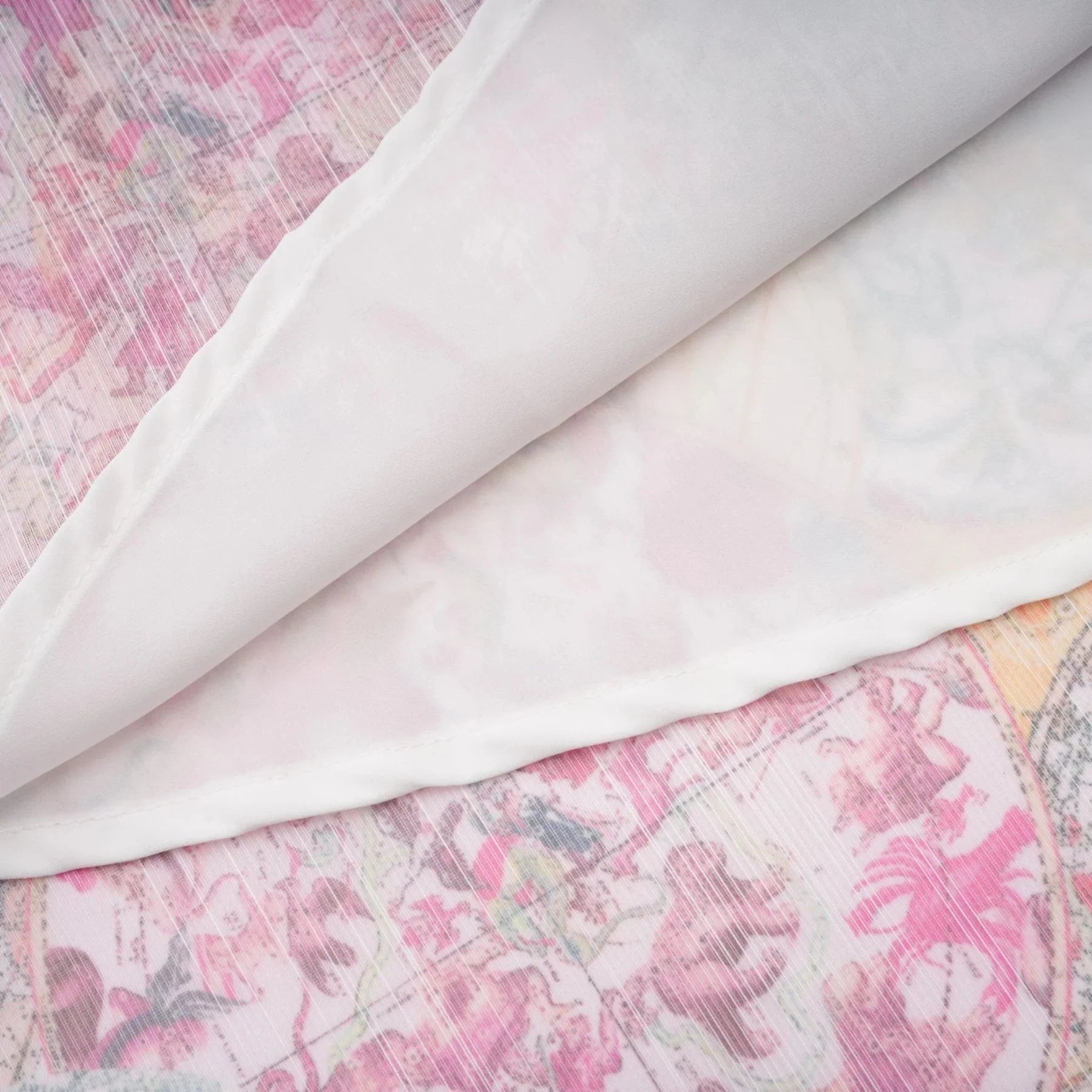 Assuntina Shirt & Skirt Set Pink Pattern - Print Calf Length