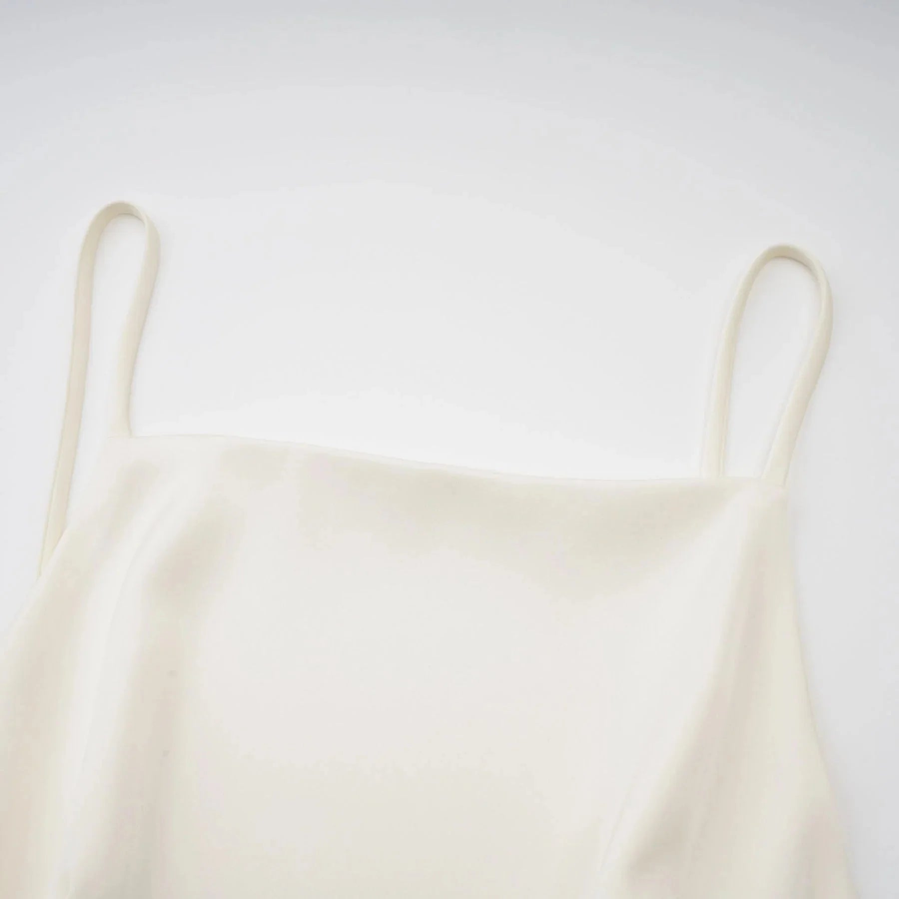 Aubrey Mini Dress White Satin Ruffled Shawl Panel Thigh - Length