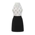 Aurora Mini Dress - Halterneck - Embellished Bodice