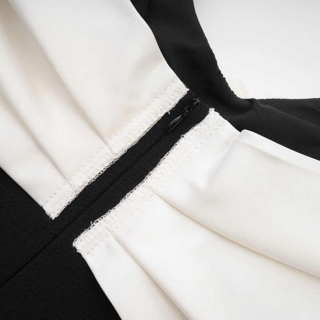 Azzurra Dress - Embellished - Front Bowknot - Zip Fastening