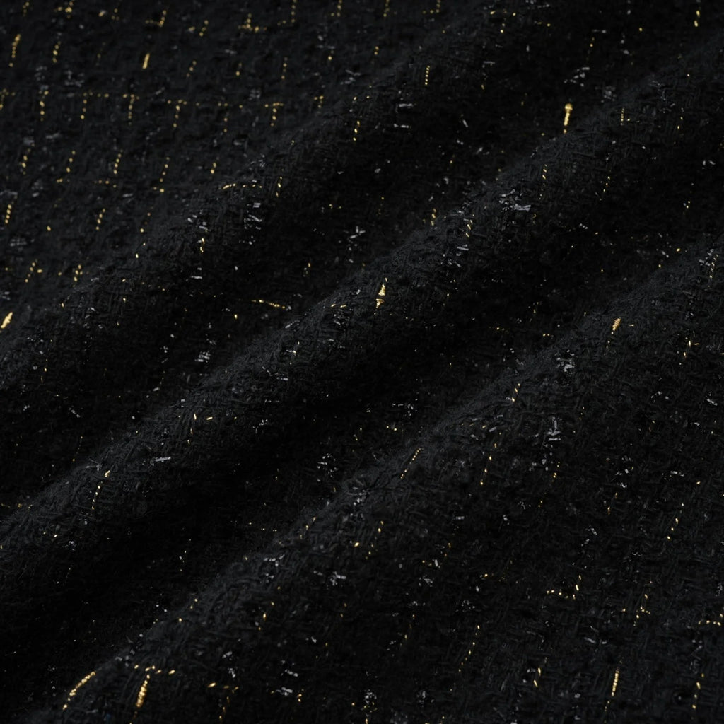 Beppina Jacket & Skirt - Tweed - Notched Lapels - Panelled Design - Ostrich Feather Accents