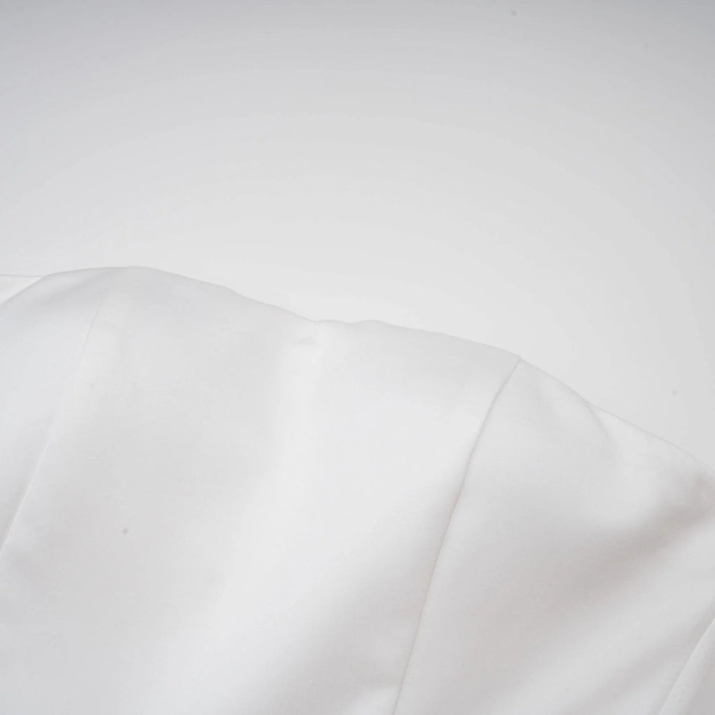 Bettina Off Shoulder Mini Dress - Layered Design - Fitted Waist - Flared Skirt - 3D Petal Detailing