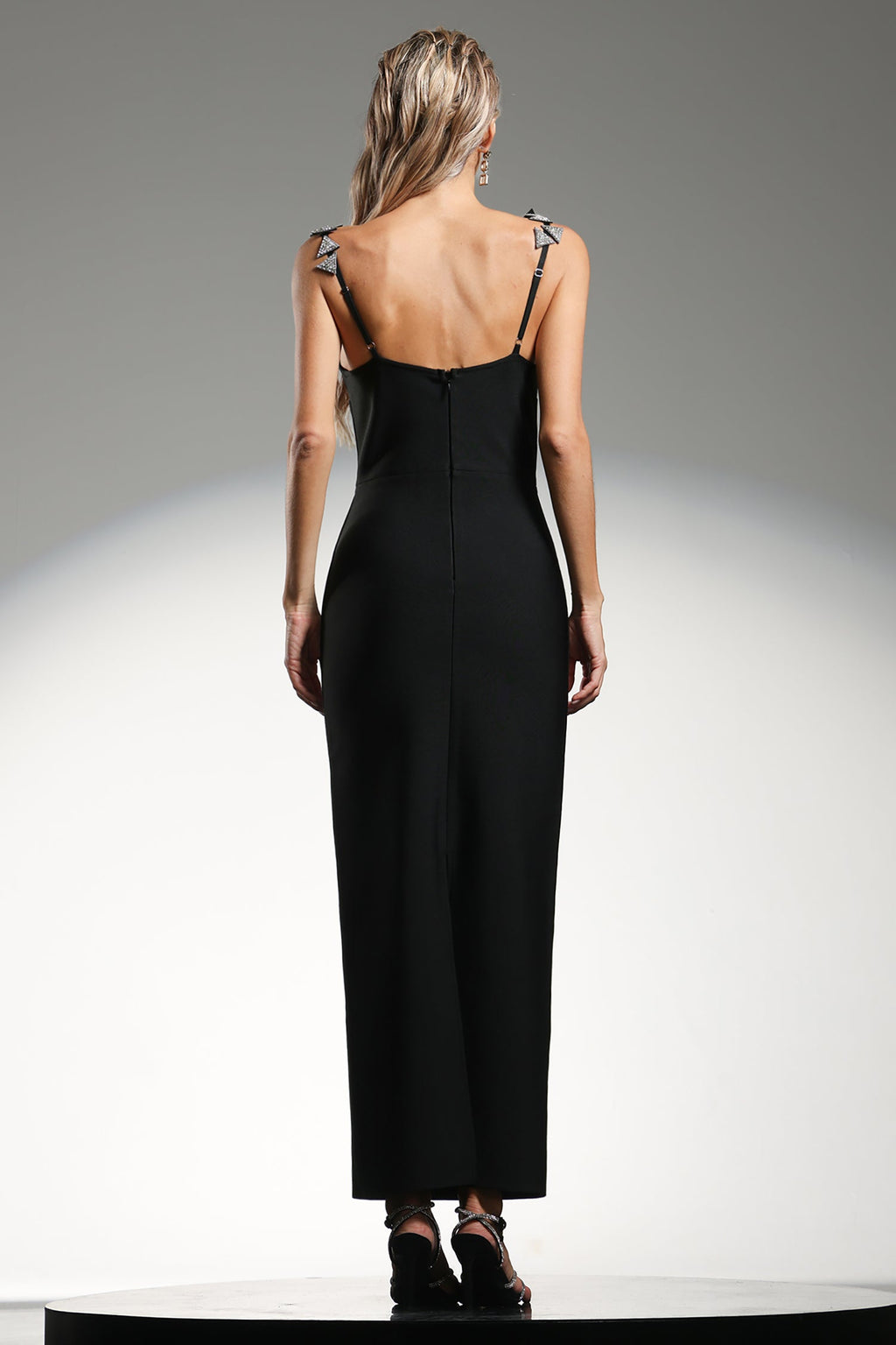 Brenna Black Diamond Pattern Dress