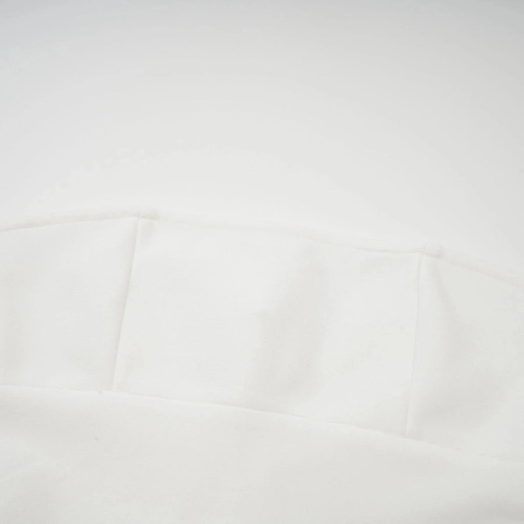 Brenna Maxi Dress White Tulle Paneling & Godet Design