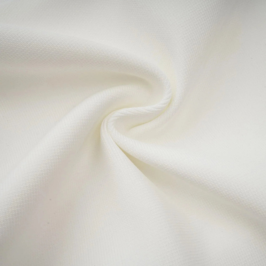 Brenna Maxi Dress White Tulle Paneling & Godet Design