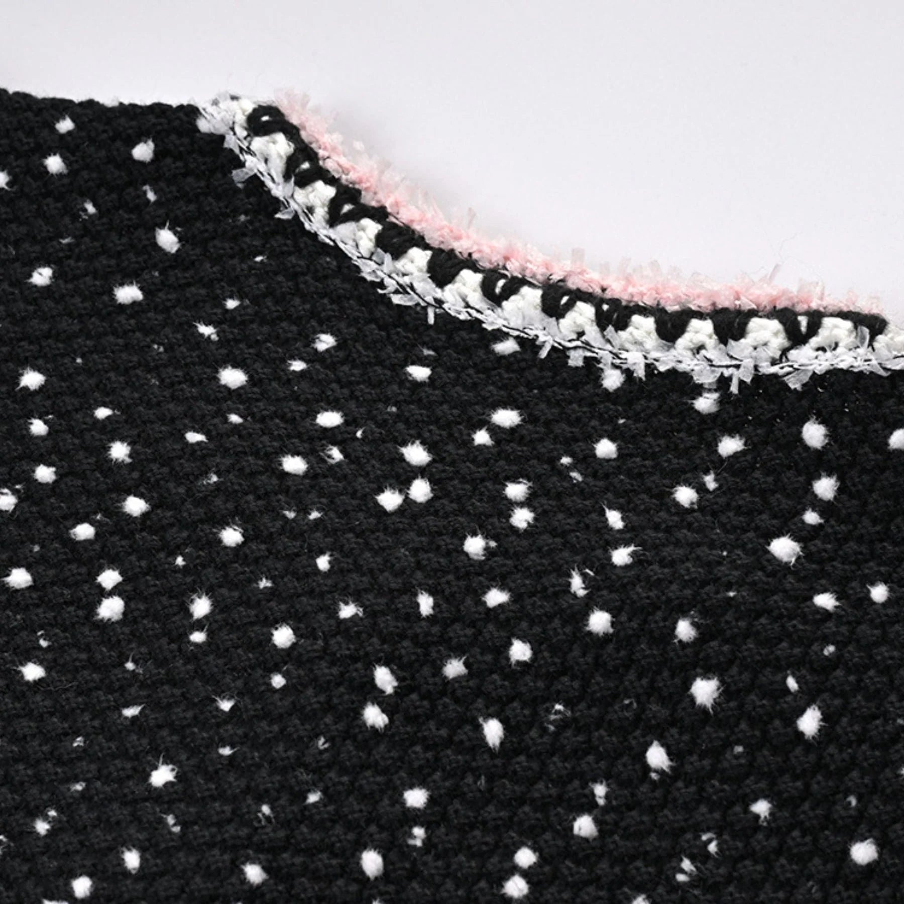 Brooklynn Jacket & Skirt - Long Sleeve - Snowflake Dots Design - Front Button Fastening - Knitted Construction