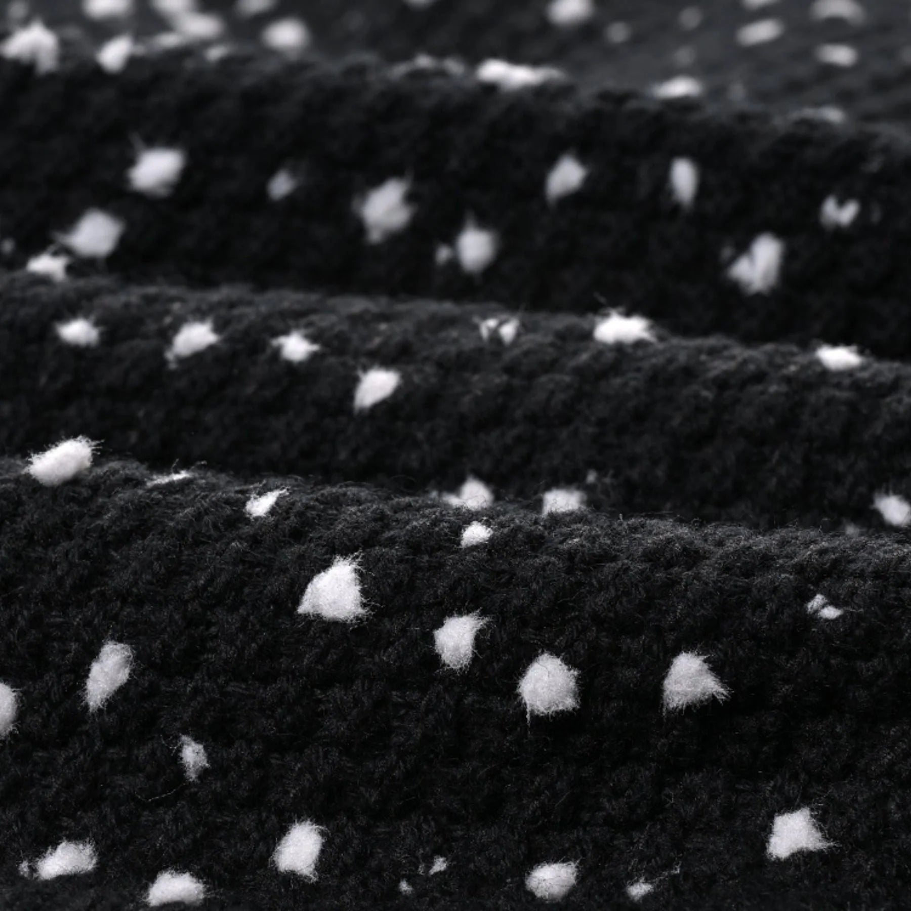 Brooklynn Jacket & Skirt - Long Sleeve - Snowflake Dots Design - Front Button Fastening - Knitted Construction