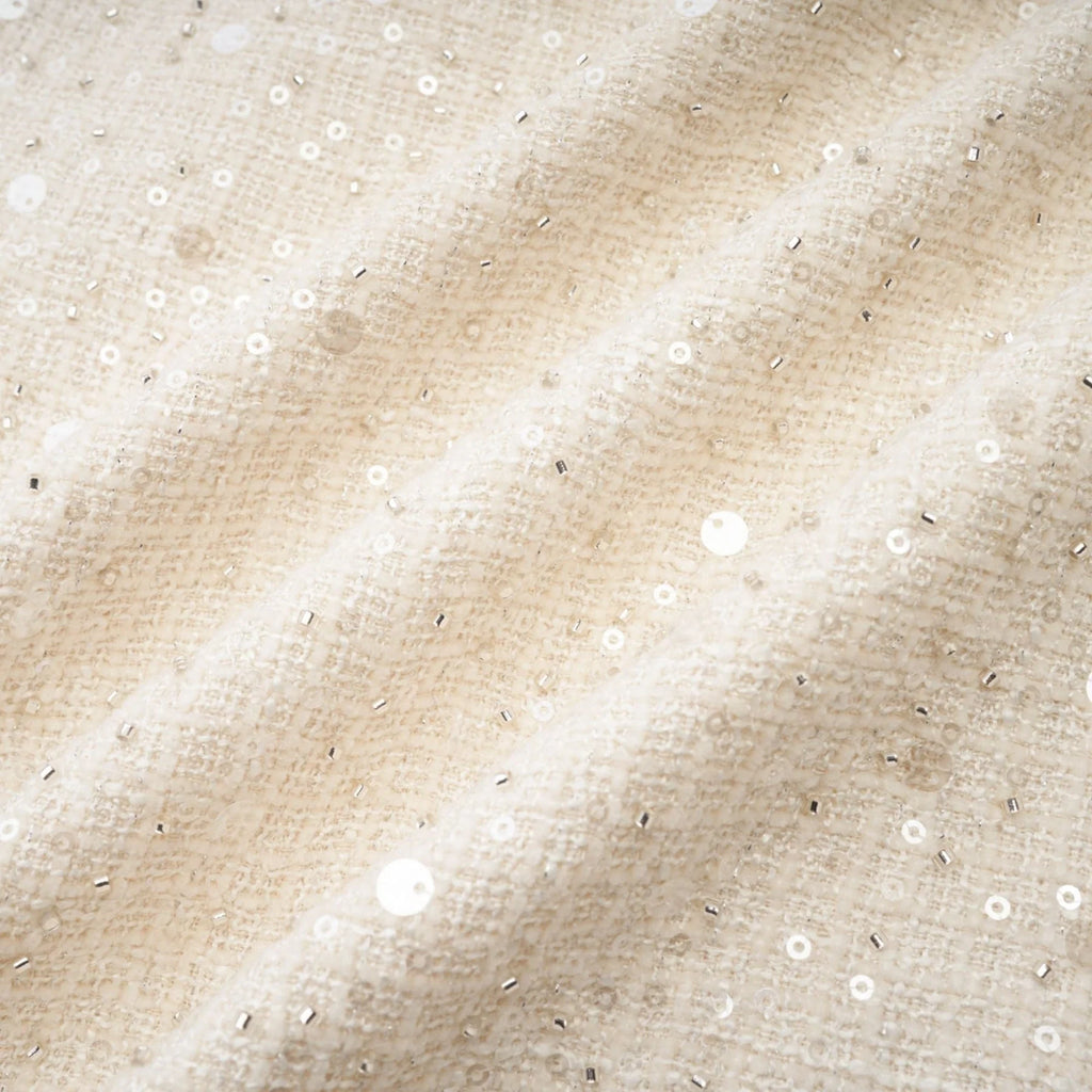 Brynn Mini Dress - Sleeveless with Sequin Detailing - Cut - Out Design - Crystal Embellishments - Bow Accent