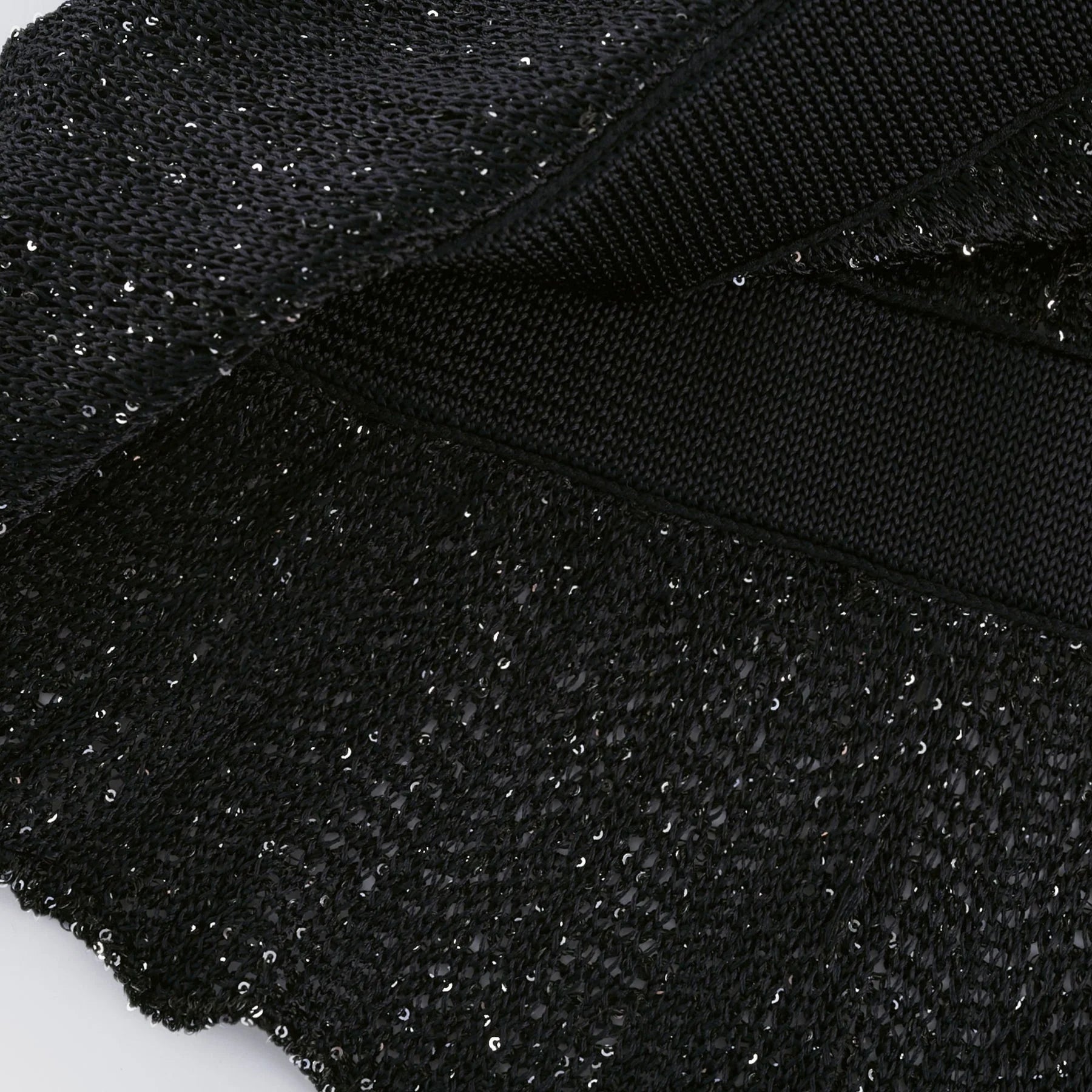 Callie Mini Dress - Sleeveless - Tiered Skirt - Sequin Details - Knitted Construction