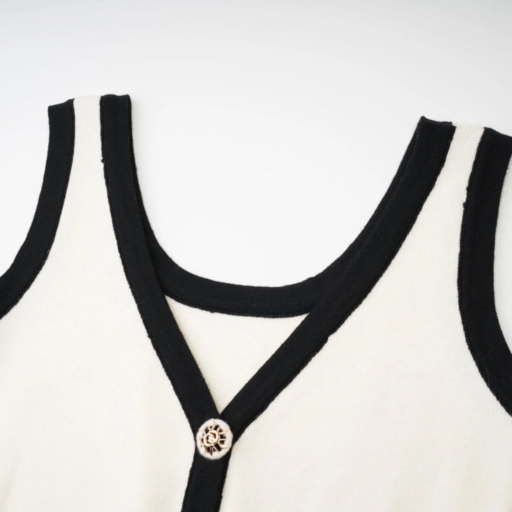 Camila Stretch - Jersey Knitted Cropped Top and Skirt Set