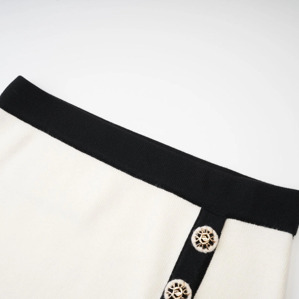 Camila Stretch - Jersey Knitted Cropped Top and Skirt Set