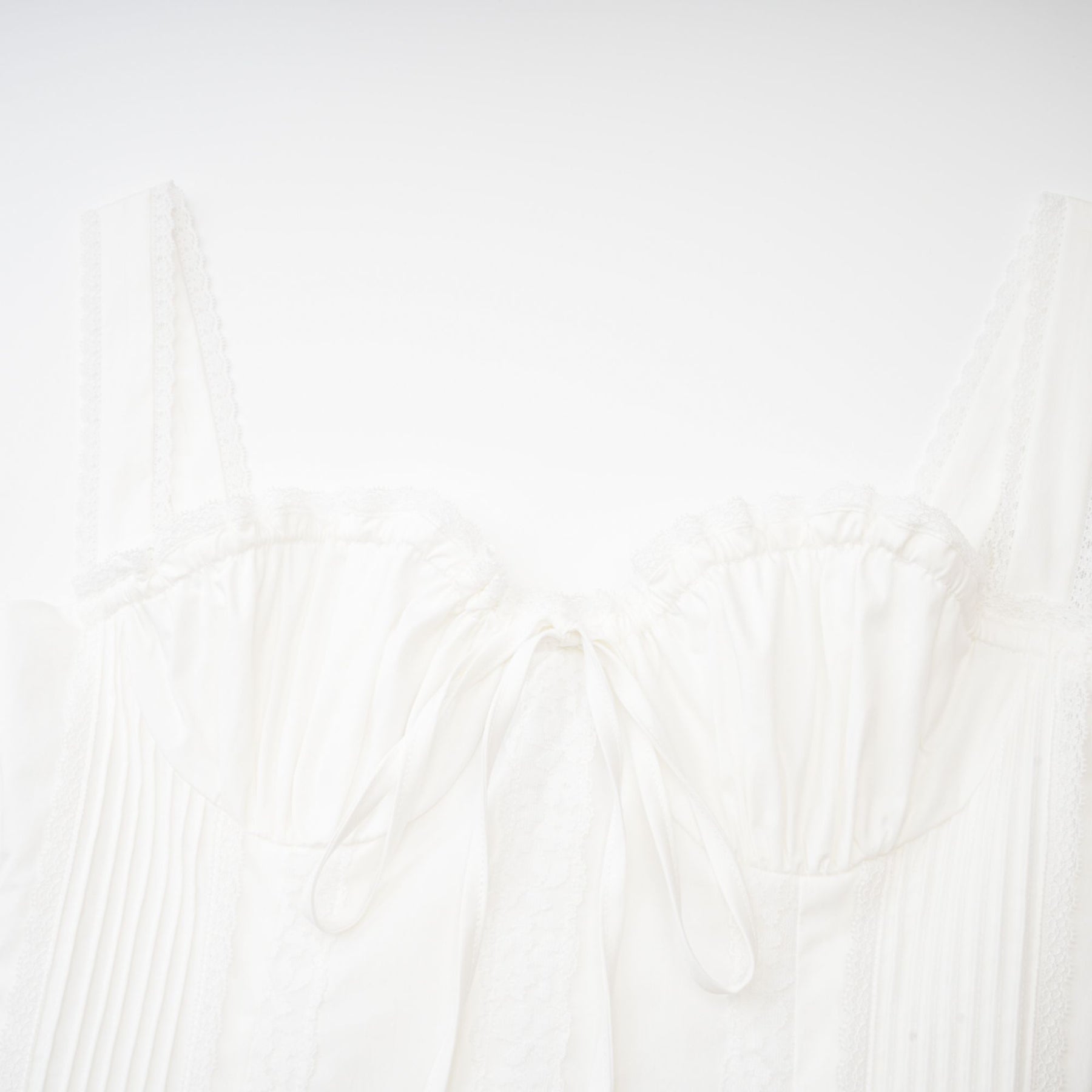 Camille Mini Dress - Bustier Silhouette - Corset - Style Front Tie - Multi - Layered Skirt - Back Zipper - Adjustable Tie Ribbon