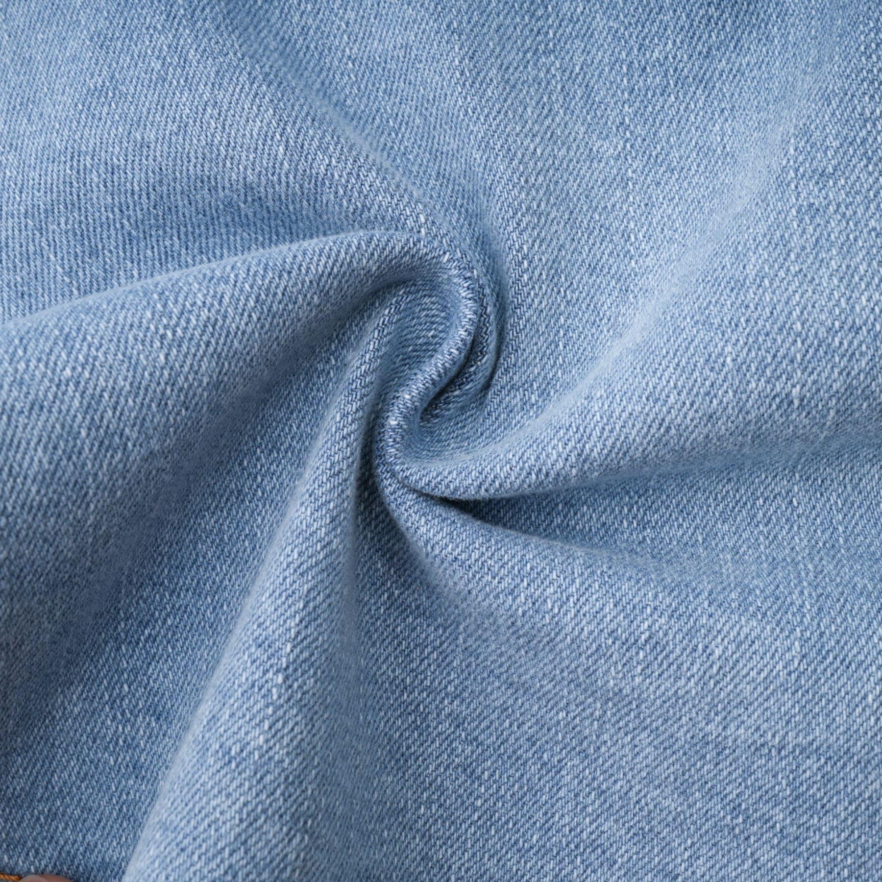 Capucine Denim Flared Skirt - Eye - Catching Frilled Hem - Allover Pleats And Ruffles - Zipper Closure - Functional Pockets