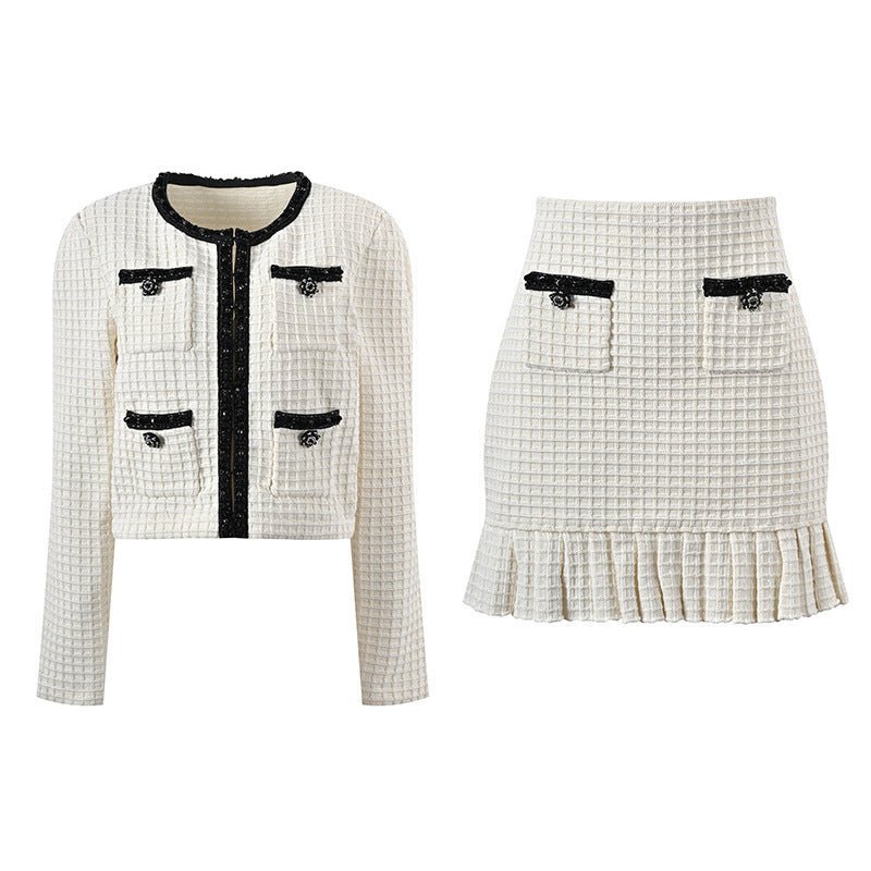 Carly Jacket & Skirt Set - Tailored Cut - Classic Design - Structured Fit - Chic Styling - Timeless Appeal