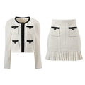 Carly Jacket & Skirt Set - Tailored Cut - Classic Design - Structured Fit - Chic Styling - Timeless Appeal