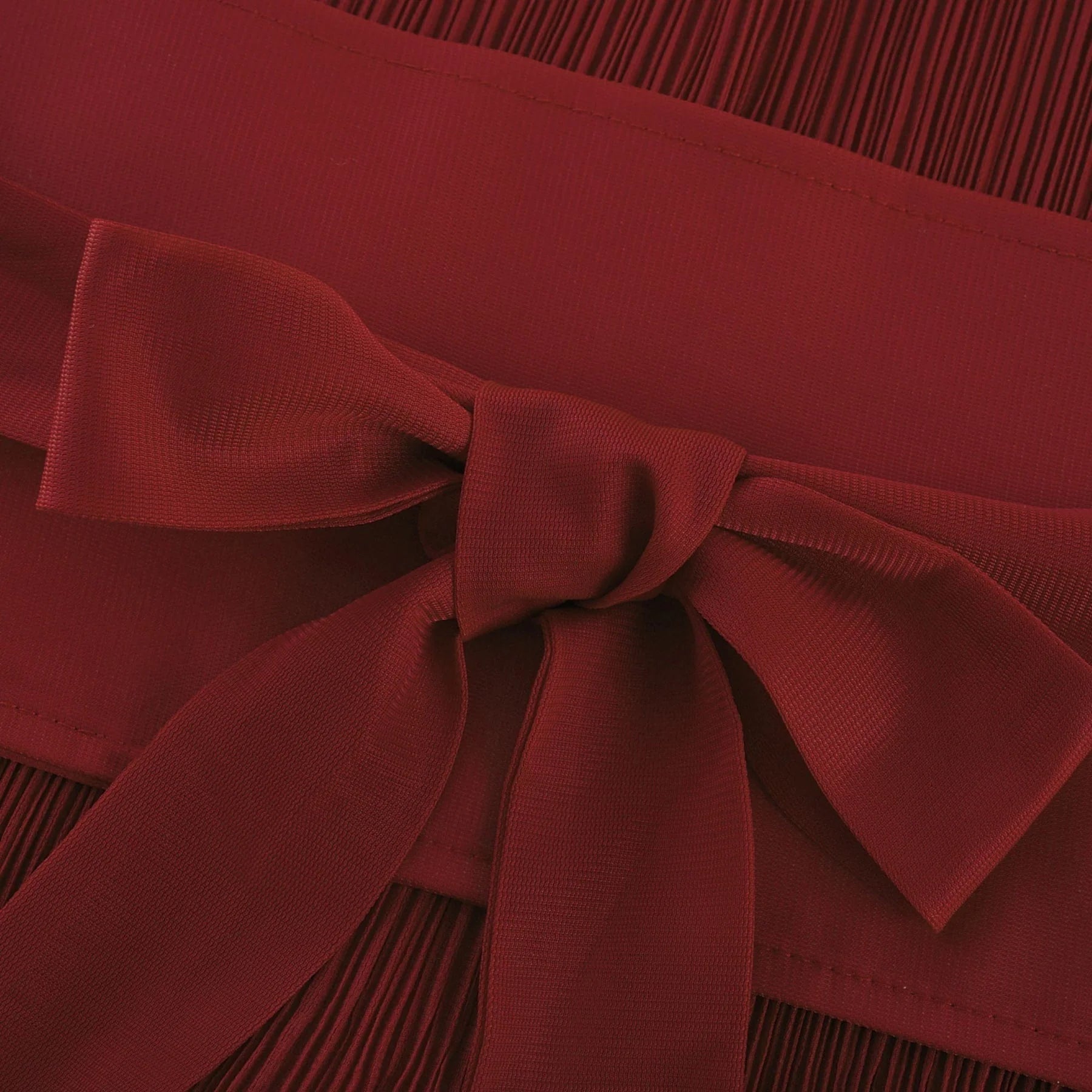 Caterina Top & Skirt Set - Elegant Bow - Tie Detail - Flattering Pleats - Asymmetric Hem - Layered Design - Ankle Length