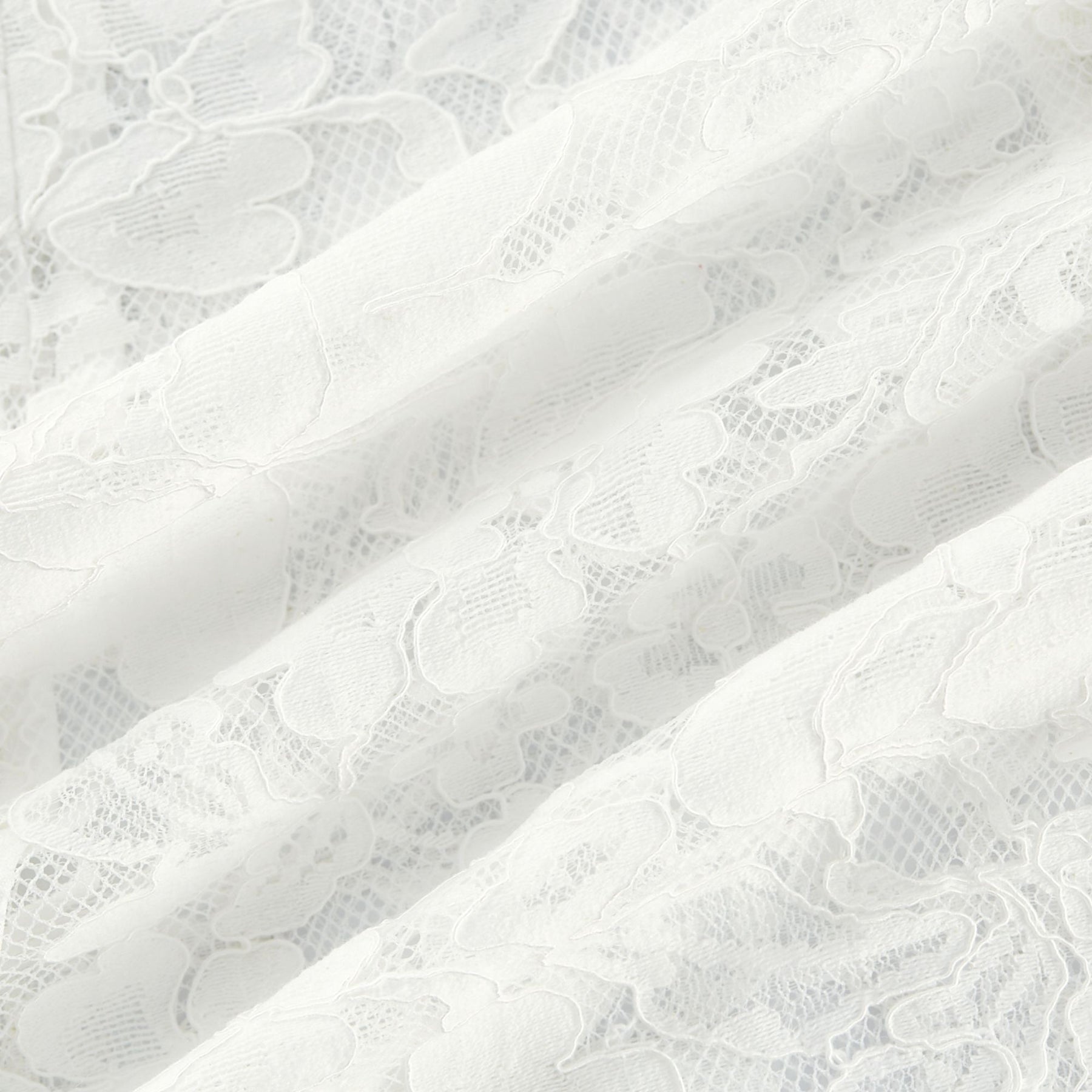 Céline Midi Dress - Romantic Flared Sleeves - Delicate Lace Trim - A - Line Silhouette - Ruffled Hemline - Concealed Zipper